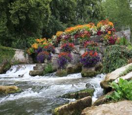 Barrage fleuri à Braine