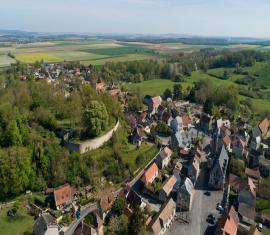 Vue aérienne de Roucy